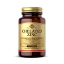 Solgar Chelated Zinc, 100 comprimate - Zinc pentru pielea sanatoasa - Sustine cresterea celulelor si formarea ADN-ului - Exerseaza activitate antioxidanta - Sprijina un sistem imunitar sanatos - non OMG, gluten gratuit - 100 Serviri