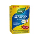 Natura's Way Primadophilus Probiotic Chewables for Kids, Supports Healthy Digestive Flora*, for Kids Ages 2+, 3 Miliardy CFU, 60 Cherry Flavored Chewables (Packagging May Vary)