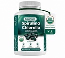Teaveli Organic Spirulina si Chlorella Capsule 