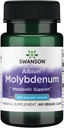Swanson Albion Molibdenum Chelated 400 mcg 60 Veg Capsule