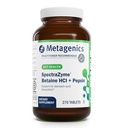 Metagenics SpectraZyme Betaine HCI + Pepsin - Susţine Stomac Sănătate şi SIDA în Digestion* - cu Betaine HCl & Pepsin - Proteolitic Digestive Enzyme* - Non-GMO - 135 Servings - 270 Comprimate