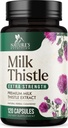 Milk Thistle Extract - Ficat Cleanse Detox & Formula de reparare - Natural Milk Thistle cu Silymarin Marianum & Dandelion Extract - Natural Herbal Liver Health Supplement - Made in USA - 120 Capsule