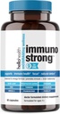 Suplimentul imun de suport zilnic Imunostrong 10-in-1 Vitamine de imunitate cu booster imunitar Oregano, frunze de măsline, Omega antioxidant Soothing 3, Curcumină turmerică şi vitamine de zinc pentru adulţi şi copii -60 ct