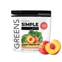 Curate simplu Mănâncă Super Verzi Pulbere, Aroma natural Greens Pulbere cu Chlorella, Spirulina, Superfoods & Prebiotic Fiber, Fără Ingrediente artificiale, Gluten gratuit, Peachy Greens Aroma, 30 Srvgs