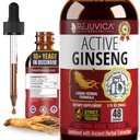 Ginseng coreean activ Red Panax Ginseng cu ginsenozide naturale - All-natural avansat soluţie lichidă pentru 2X Absorbţie - susţine energie sănătoasă, Vitalitate, Mood şi mai mult