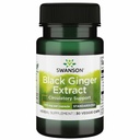 Swanson Black Ginger Extract - Promoveaza circulatia sanatoasa a sangelui si vigorul fizic - poate ajuta inima de sanatate, tesut muscular si bunastarea - (30 Capsule vegetale, 100mg fiecare) 1 ambalaj