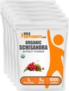 BulkSupplements.com Organic Schisandra Extract pulbere - Schisandra Supliment, de la Schisandra Berries - Herbal Supplement, Gluten gratuit - 1000 mg pe Serving, 5kg (11 lbs) (Pachet de 5)