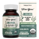 Ecologic Saccharomyces Boulardii - 10 miliarde CFU - Clinic validat CNCM I-1079 Probiotic Strain - Gut, Digestion & Healthy Bowel Support - First Organic Form of S. Boulardii Probiotic - 60 Conte