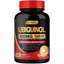 DRFOSTER Coq10 400mg Softgels Ubichinol cu PQQ & Vitamin E, ulei de măsline, inimă, Brain & Energy Support - 120 zile de aprovizionare