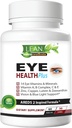 Areds 2 Eye Health Plus w/ Copper, Vitamina A B C E, Lutein & Zeaxantină, Querbetin, Zinc, Extract de bilberry, Biotin - Îngrijire vizuală, Uscăciune, Strain, Vision Supliment pentru adulţi 60 capsule