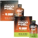 Frog Fuel Ultra & Ultra Energized Pre Workout Shot Bundle cu 1500mg Beta Alanine, Electroliti 8g Proteine Nano-Hydrolyzed Grass Fed Colagen, 10g Carbs, Berry, 1.2 oz Pachete, 48 Pack