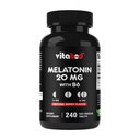 Vitabod Melatonin 20 mg - 240 comprimate de dizolvare rapidă - fără medicamente - aroma naturală de Berry - vegetarian, non-GMO, fără gluten 240 Count (Pachet de 1) (240 Conte (Pachet de 1))