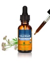 Herb Pharm Certified Organic Valerian extract lichid pentru relaxare și somn odihnitor, Alcool organic din trestie, 1 Once