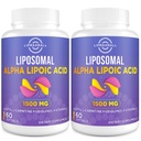 Acid lipozomal alfa 1500mg - cu acetil-L-Carnitină 900mg & Ubichinol 100mg & Vitamina E 15mg, supliment ALA pentru antioxidanţi.