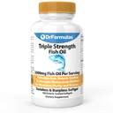 DrFormulas 2000mg Omega 3 ulei de pește cu EPA și DHA, 180 Softgels Burpless