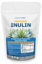 Inulină organică pulbere (48oz/3 lbs) Gentle Agave Prebiotic Soluble Fiber Supliment pentru suport digestiv, Gut Health, Vegan coace, Smoothies & Băuturi