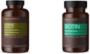 Elements Lysine Complex cu vitamina C (1500 mg L-Lysine cu 100 mg vitamina C per Serving - 3 tablete), Suportă Immune Health, Vegetarian, 195 Conte (Pachet poate varia) și Elemente Vegan Biotin 5000 mcg - Păr, Piele, Nails, 130 Capsule (4 lună de aprovizionare) (Pachet poate varia)