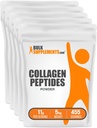 BulkSupplements.com Colagen Peptides pulbere - praf de colagen bovină, supliment de colagen pudrat - Hydrolyzed & Gluten gratuit, 11g per Serving, 1kg (2,2 lbs) (Pachet de 5)