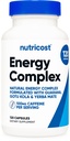 Nutricost Natural Energy Pills Complex 120 capsule, 100 mg Cafeina - Gluten gratuit - non-GMO