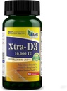 America Medic & Science Xtra D3 Vitamina D 10000 UI (250 mcg) Colecalciferol Supliment pentru bărbaţi şi femei (60 Easy to Swallow Softgels) Cel mai bun pentru Bone, Heart Health, Immune System Support, Lung Function
