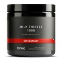 Toniiq Milk Thistle - Ultra High Potency 50:1 Extract cu 80% Silymarin - extrem de concentrat - Tert-Party Lab testat - 240 capsule