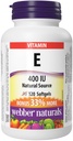 Webber Naturals Vitamina E Sursa naturală Softgel, 400 UI- 120 Softgels