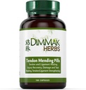Certified Organic Tendon Mending Pilulele: Tendon și Ligament Regenerare și reparare de plante aromatice Dimmak - 100 Caps 500mg