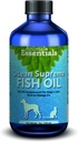 Animale Essentials Ocean ulei de pește suprem pentru câini și pisici - bogat în Omega 3, piele și haine de sănătate, supliment ulei de pește lichid, plante aromatice de grad uman - 8 Oz