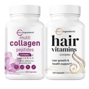 Micro Ingrediente Multi Colagen Complex pentru Femei si Vitamine de par Capsule Complex Bundle 2 Pack 