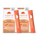 Uqora Flush - Tract urinar * cu D- Manoză, vitamina C, vitamina B6, potasiu, magneziu și calciu - Gluten-Free & Vegan - Aromă de lămâie roz - 20 Pachete (2 ambalaj)