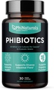 PhiNaturals Probiotice de mare potenta 10 tulpini 30 miliarde CFUs [30 capsule Vegan] pentru femei si barbati Digestive Gut Health - Lactobacillus Acidophilus Salivarius Rhamnosus Bifidobacterium Probioticos