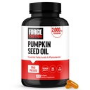 Force FACTOR Capsule de ulei de dovleac, Fitosteroli Supliment cu acizi grasi esentiali, Made with Cold Presed Pumpkin Oil, Premium Quality, Non-GMO, 100 Softgels