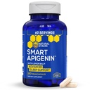 Natural STACKS Apigenin Supliment pentru somn - 50mg Apigenin & 600mg Lemon Balsam - Melatonina Ajutor de somn gratuit - cu extract de flori de pasiune pentru suport de stres * - 120 Lemon Balm Capsule