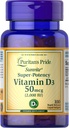 Puritan's Pride Sunvite Super High Potence Vitamina D3 2000UI 100 Softgels