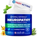 OWELL NATURALS Neuropatie Cream Extra Putere Nervi Cream pentru picioare, mâini, picioare, degetele de la picioare cu Arnica, vitamina B6, Aloe Vera, MSM - Made in USA