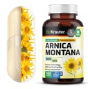 BIO KRAUTER Arnica Montana Capsule - capsule Arnica de 500 mg pentru vânătăi şi umflături - Vegan - 100 Conte