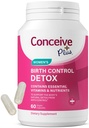 CONCEIVE PLUS de control al nasterii supliment de detoxifiere - Vitamine prenatale Cel mai bun pentru femei - Suport Hormon echilibru si sanatate ovariana - esential pentru femeile care incearca sa conceapa - Suplimente dietetice - 60 capsule