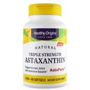 Origini sănătoase Astexanthin 12 mg (Natural, Astrapure, Triple Putere, Non-GMO, Gluten Free, Eye Support, Joint Support, Immune Support), 60 Softgels