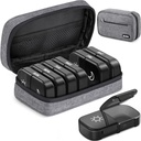 Auvon Canvas Bag XL Weekly Pill Organizator 2 ori pe zi, Travel Pill Box 7 zile cu o singură side mare deschidere, AM PM Pilula caz cu sac de îmbrăcăminte portabil pentru suplimente, vitamine, uleiuri de pește