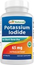 Cele mai bune naturale iod de potasiu 65 mg - Supliment alimentar, 60 comprimate (conte de 60 (pachet de 1)) (12)