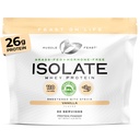Muscle Feast Grass-Feed Proteina Whey Izolat, Toate naturale Hormone gratuit Pasture Crescut, Whey Izolat Pulbere de proteine pentru bărbați și femei, Curățat, Gluten-Free, Proteina izolată delicios - Vanilie, 2lb