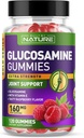 Gume glucosamine cu vitamina E - Advanced Joint Supplement Gummy, Antioxidant de mare potenta, Confort pentru spate, genunchi, mâini - 120 Gume