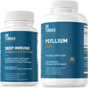 Dr. Tobias Probiotice imune profunde și prebiotice și Psyllium Daily, susține Digestive Health, Funcție imună Gut, Suplimentul Fibră zilnică în sprijinul Colon Health cu 4.4. Miliarde CFU