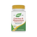 Natura's Way Calciu & Magneziu Mineral Complex, sprijină sănătatea osoasă și funcția musculară,* 750 mg per 3-Capsule Serving, 100 Capsule (Packing May Vary)