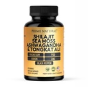 Shilaj 10.000mg, Irish Sea Moss 2000mg, Ashwagandha 3000mg, Tongkat Ali 30.000mg, Boron, Magneziu, PQQ & More 
