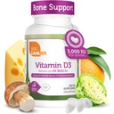 Zahler Vitamina D3 3000UI, vitamina D3 Supliment 3000 UI, certificat Kosher (250 Softgels)