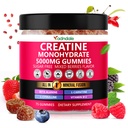 Adndale Creatine Monohidrat Gummies for Men & Women, 5000 mg per Serving Creatine Supplement with Beta-Alanine, L-Citrulline & B12 - 75 Vegan Gummies. Fără zahăr