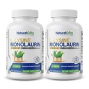 Laboratoare naturale cure L-Lysine + Monolaurin 600mg 1:1 Raport, 2 cutii, 200 capsule