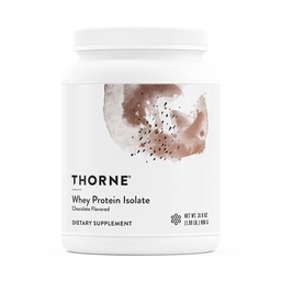 THORNE - Izolat de proteine Whey - profil Aminoacidi echilibrat cu BCAAs - 21 Grams de Pudra de Proteina Usor de Digerat - NSF Certificat pentru Sport - Ciocolata - Gluten & Soy-Free - 30 Serviri
