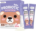 BHK copil Probiotic pulbere,+ vitamina D,Reduce colic,Gas & Spit-up-uri,Poops sanatoase,Reduce plangand & Fusing & Promoveaza Digestive Comfort,Noi nascuti, Bebelusi & Sugari, 30 Sticks
